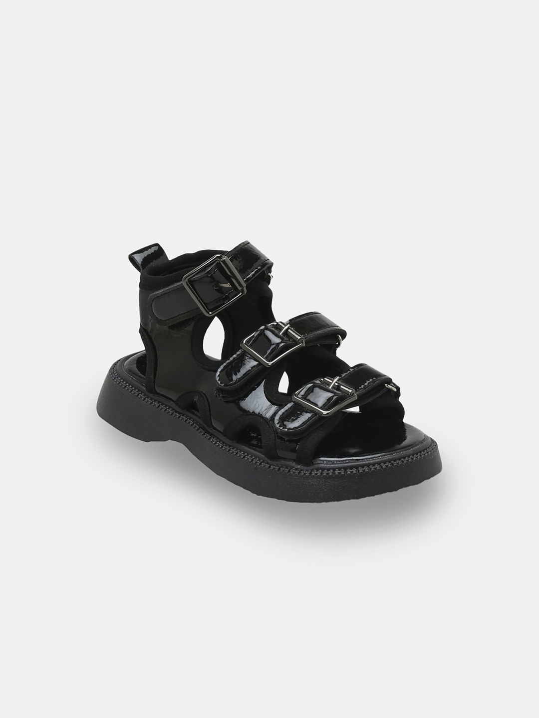 

Hopscotch Girls Black Open Toe Flats