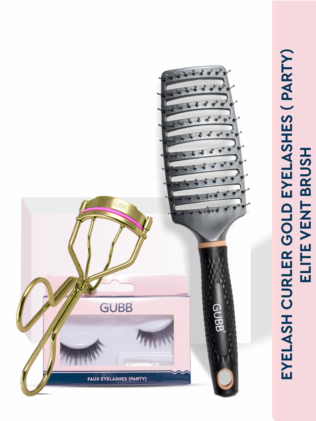 

GUBB Set of Eyelash Curler - False Eyelashes - Hair Brush, Multi