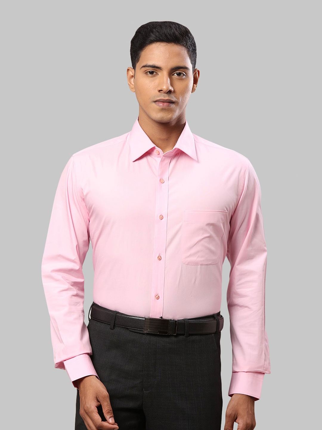 

Raymond Men Slim Fit Cotton Formal Shirt, Pink