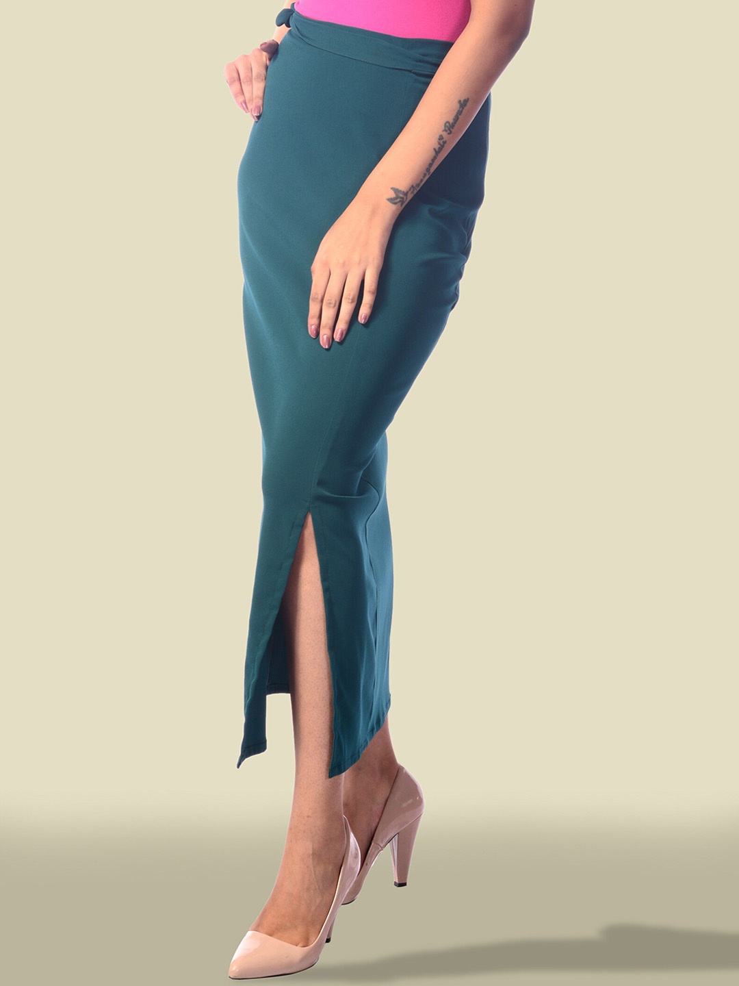 

MODWEE Women Maxi-Length Pencil Skirt, Green
