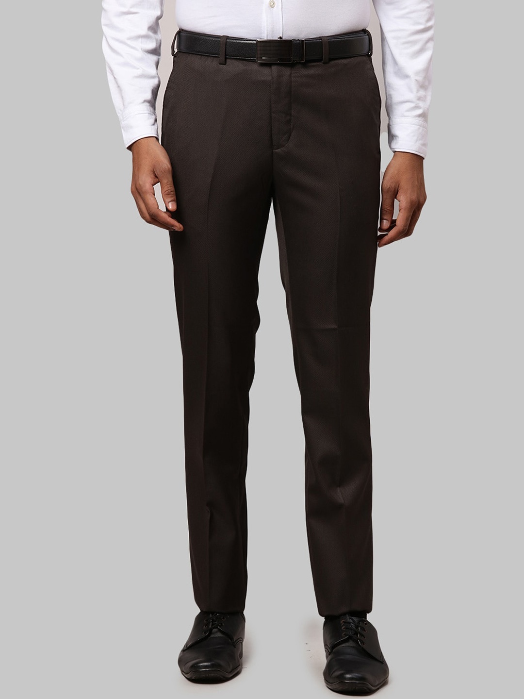 

Raymond Men Slim Fit Trousers, Brown