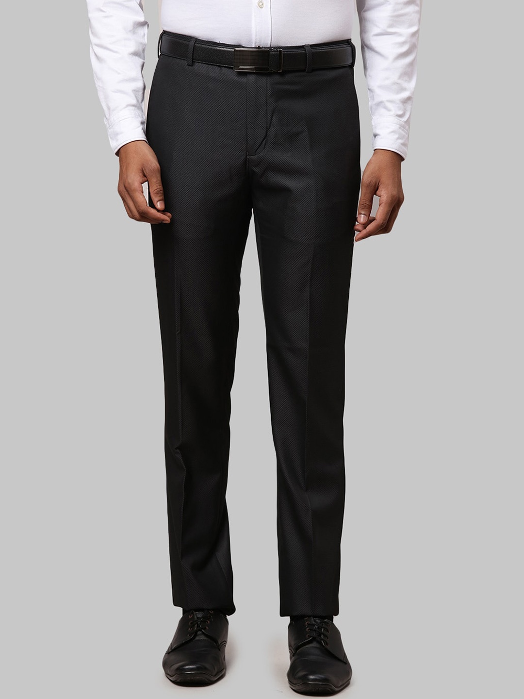 

Raymond Men Slim Fit Trousers, Black