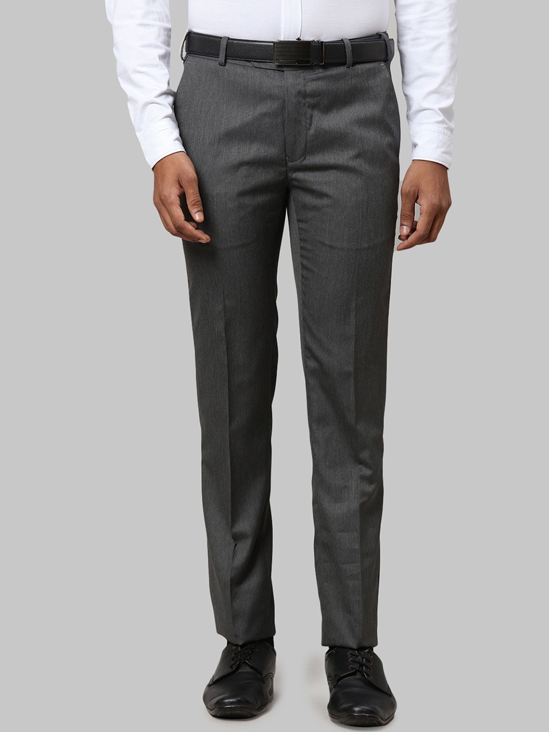 

Raymond Men Slim Fit Trousers, Grey