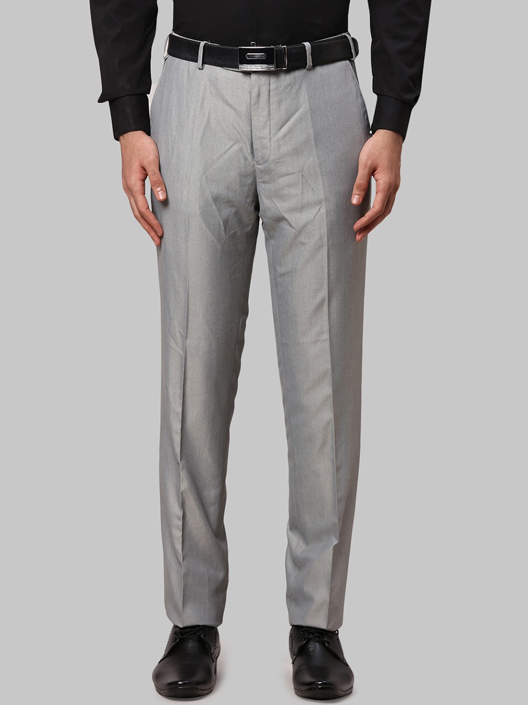 

Raymond Men Slim Fit Trousers, Grey