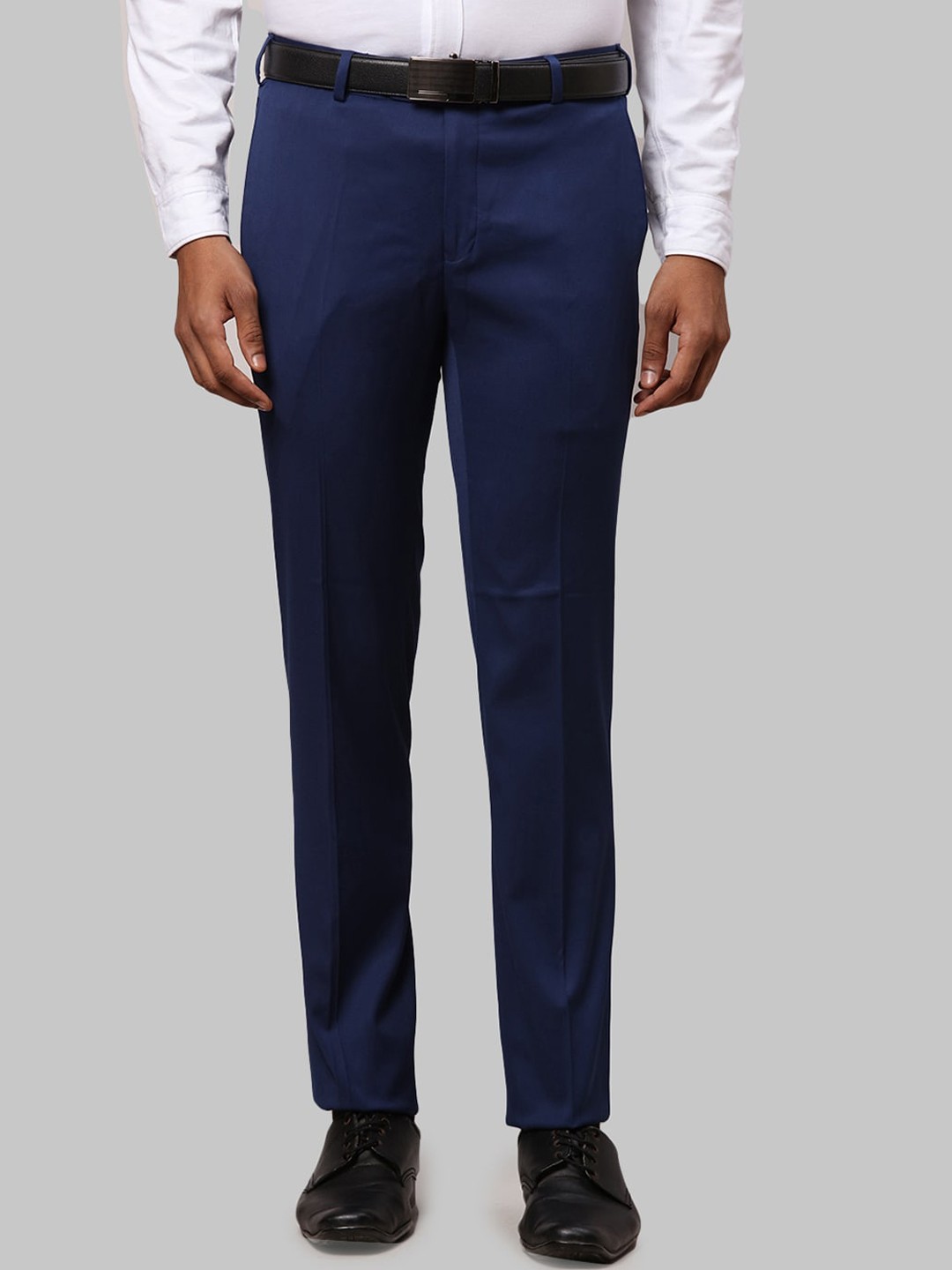 

Raymond Men Slim Fit Trousers, Blue