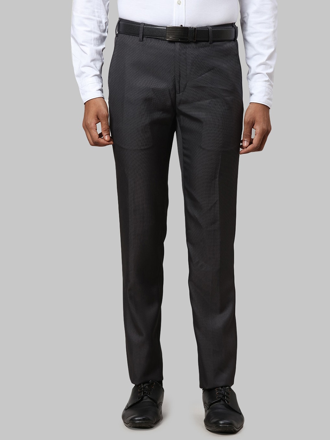 

Raymond Men Slim Fit Trousers, Grey