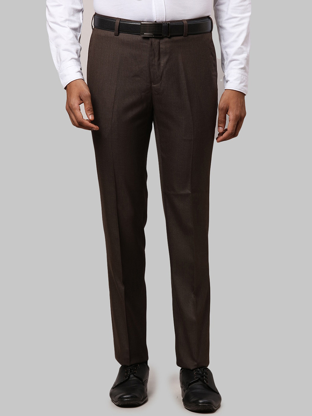 

Raymond Men Slim Fit Trousers, Brown