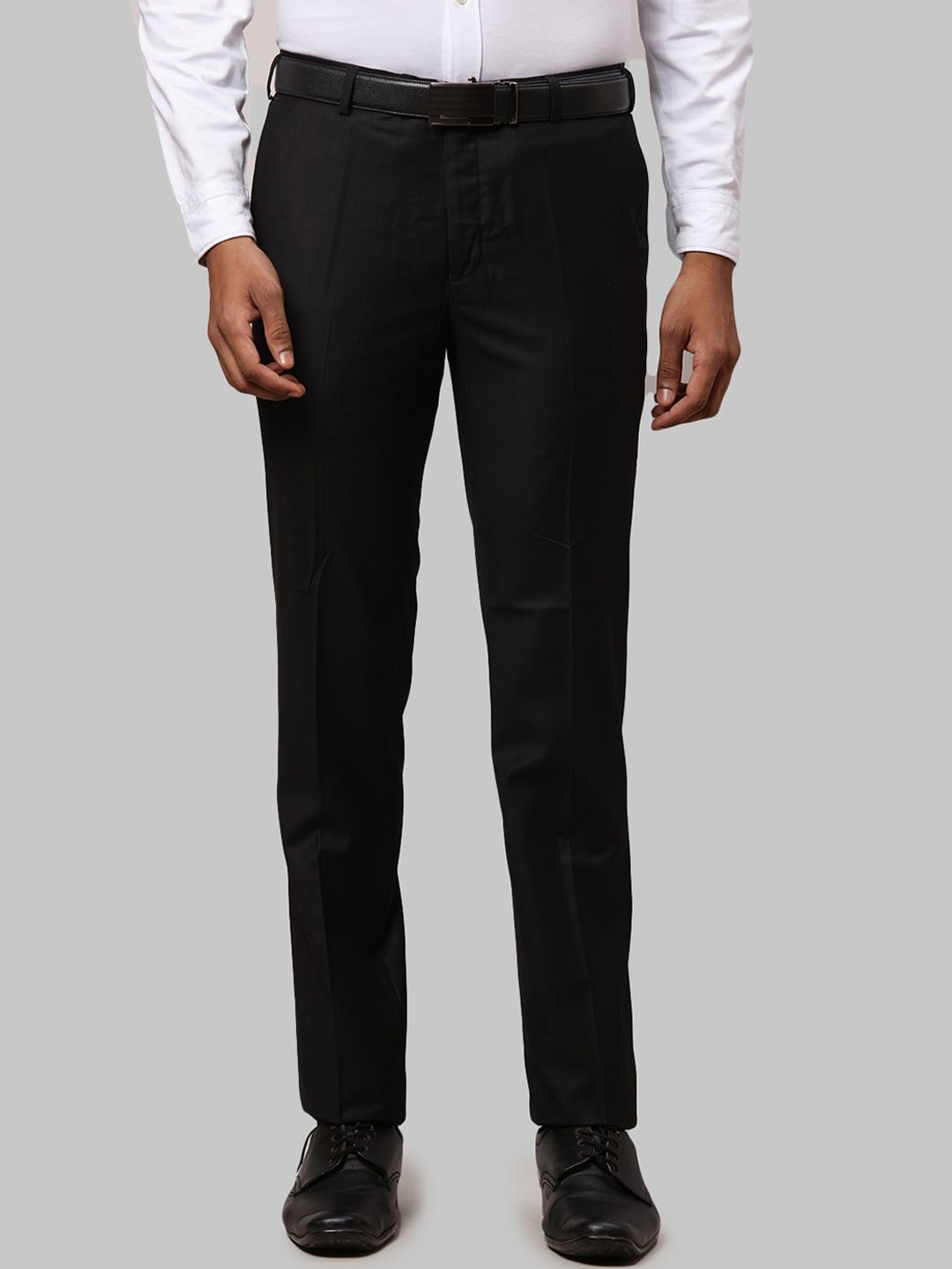 

Raymond Men Slim Fit Trousers, Black