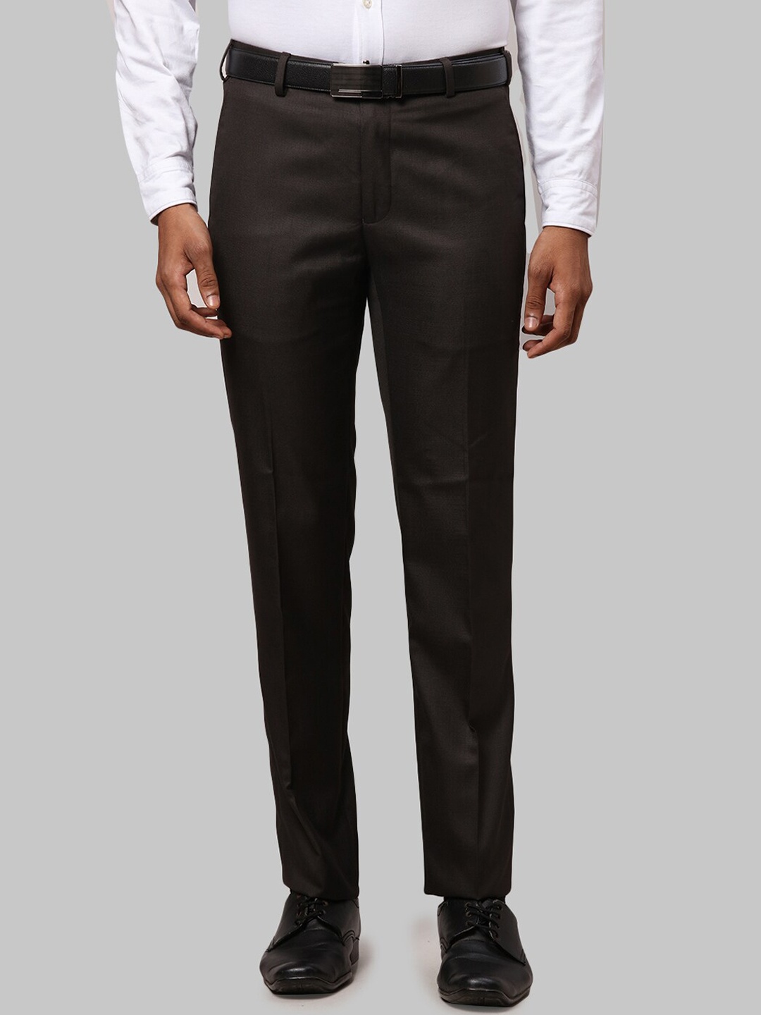 

Raymond Men Slim Fit Trousers, Brown