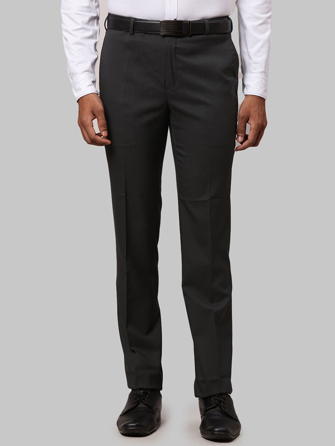 

Raymond Men Slim Fit Formal Trousers, Grey