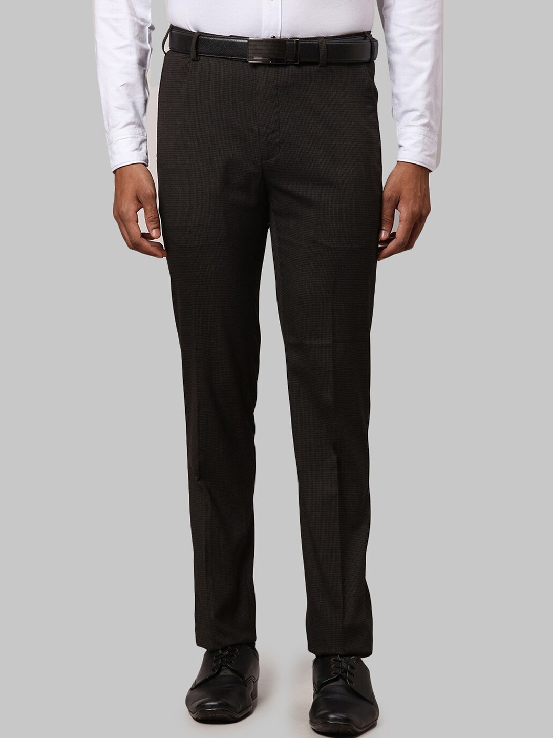 

Raymond Men Slim Fit Formal Trousers, Brown