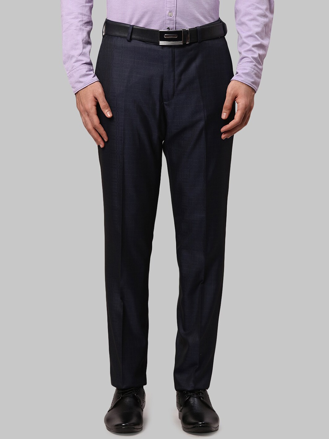 

Raymond Men Slim Fit Trousers, Blue