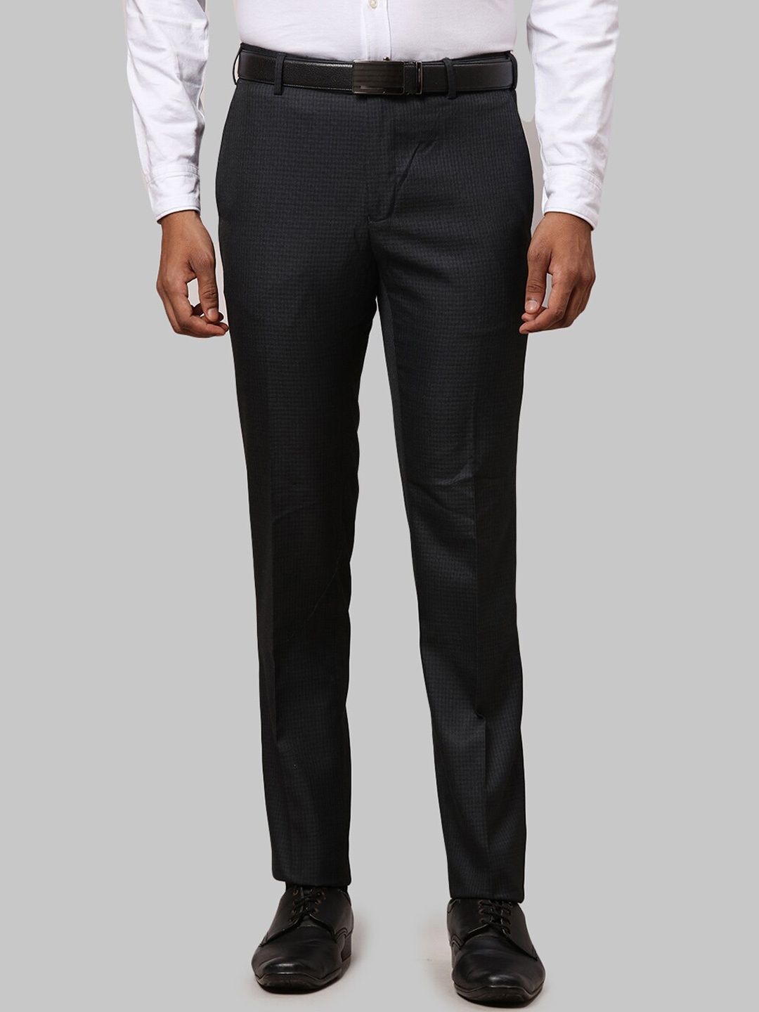 

Raymond Men Slim Fit Formal Trousers, Blue