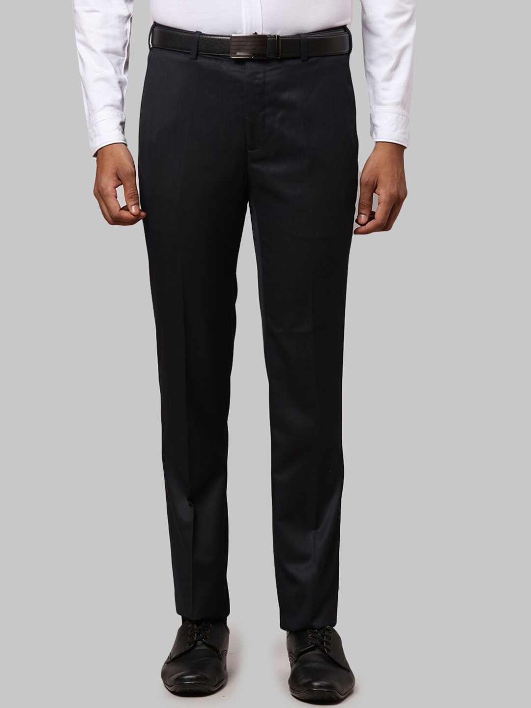 

Raymond Men Slim Fit Formal Trousers, Blue