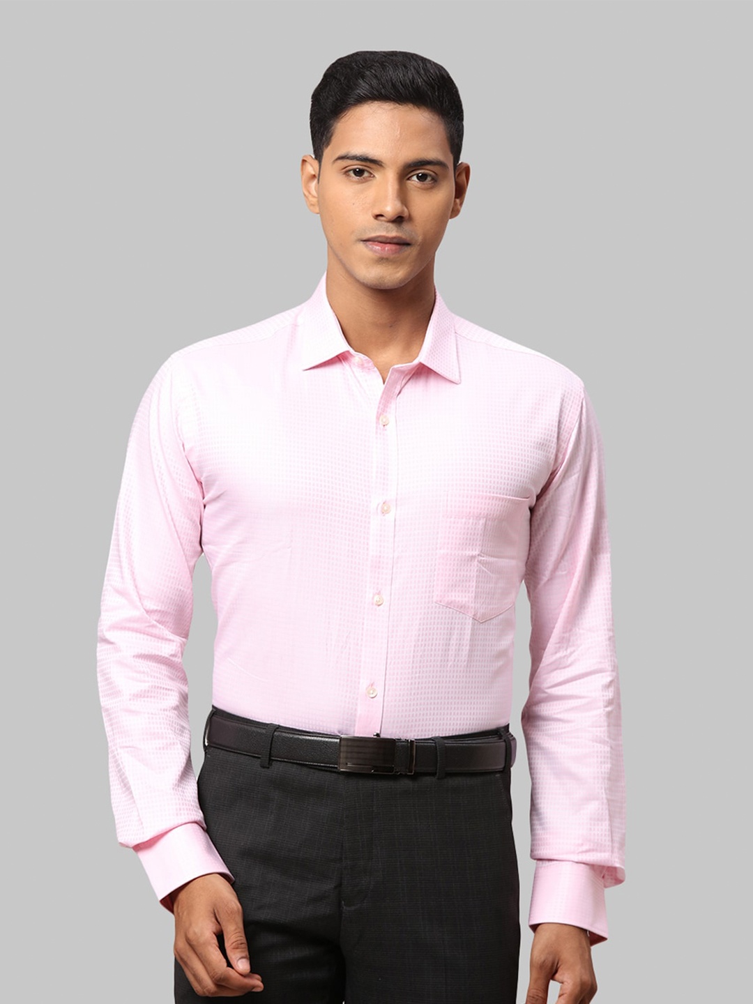 

Park Avenue Men Slim Fit Opaque Formal Shirt, Pink