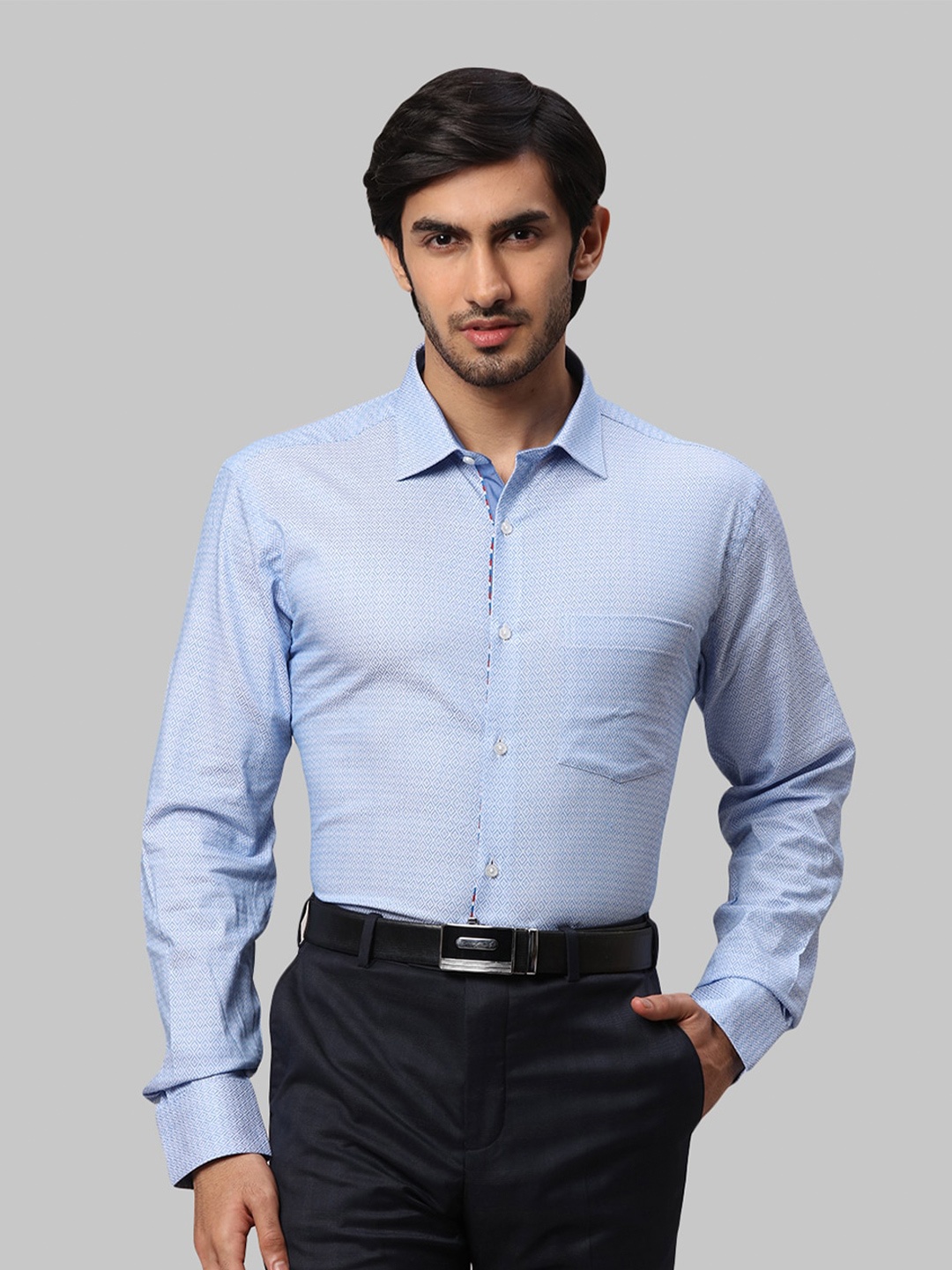 

Park Avenue Men Slim Fit Formal Shirt, Blue