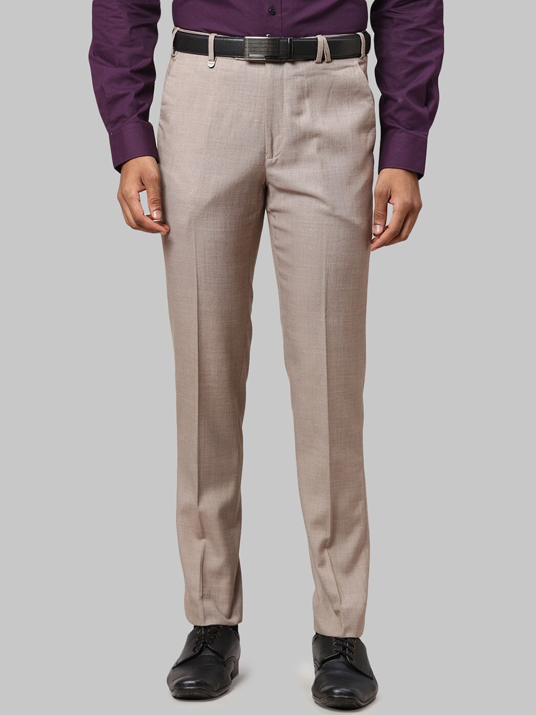 

Park Avenue Men Brown Formal Trousers