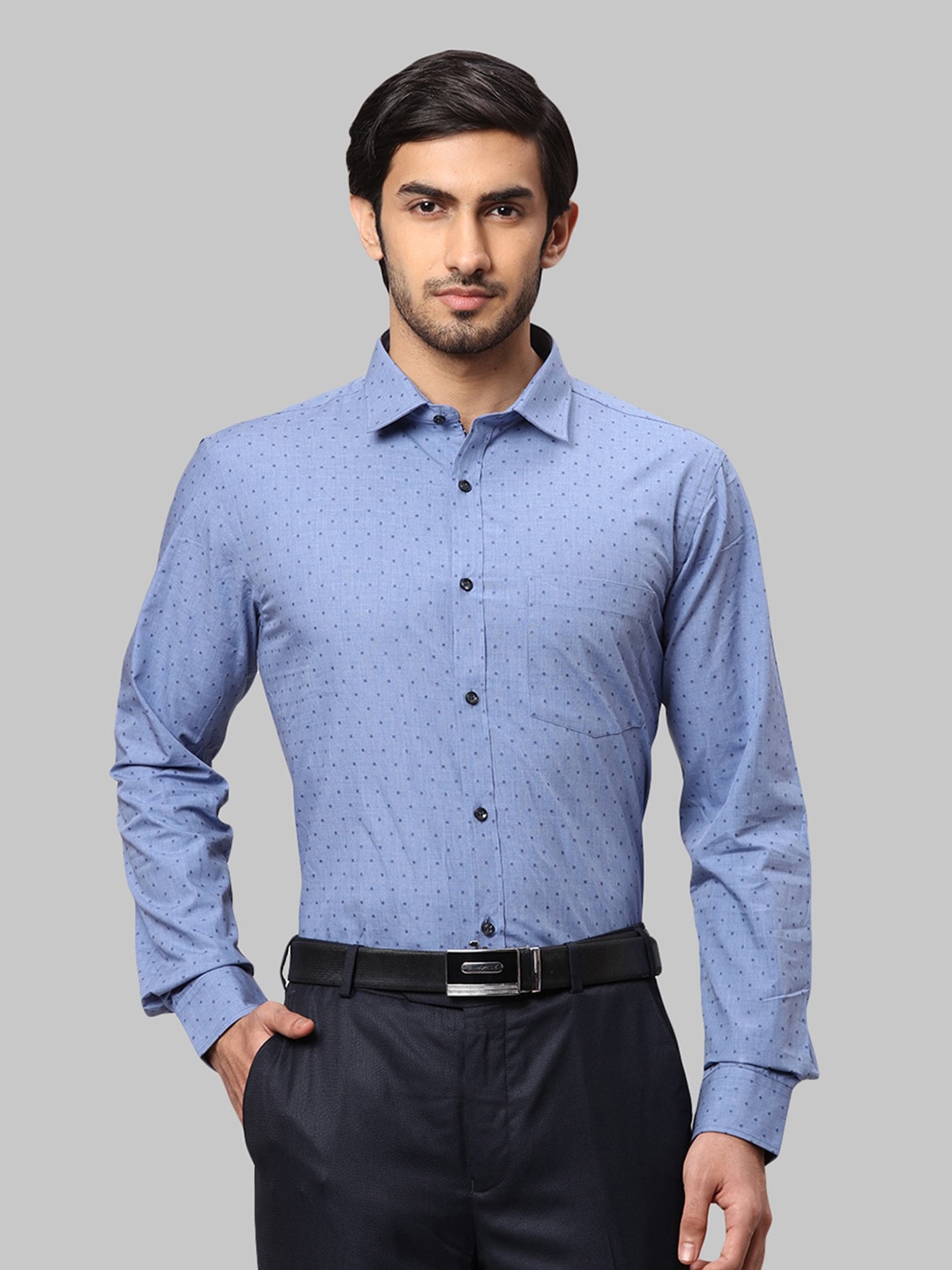 

Park Avenue Men Comfort Slim Fit Formal Shirt, Blue