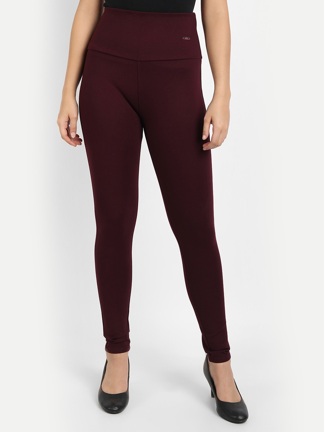 

BROADSTAR Women Skinny Fit Jeggings, Maroon