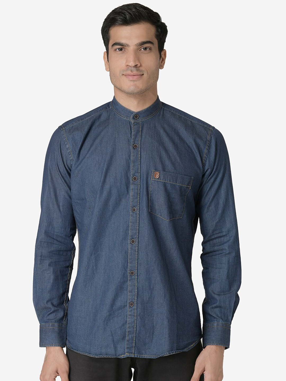 

TABARD Men Solid Kurta, Blue