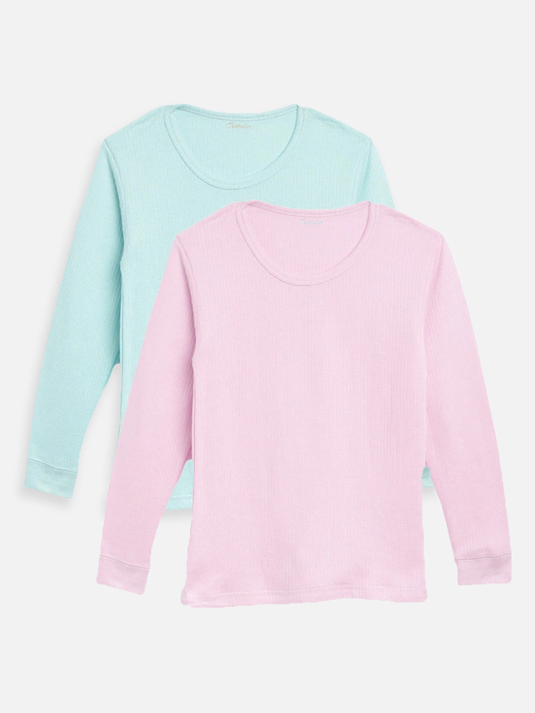 

Kanvin Boys Pack Of 2 Cotton Thermal Top, Pink