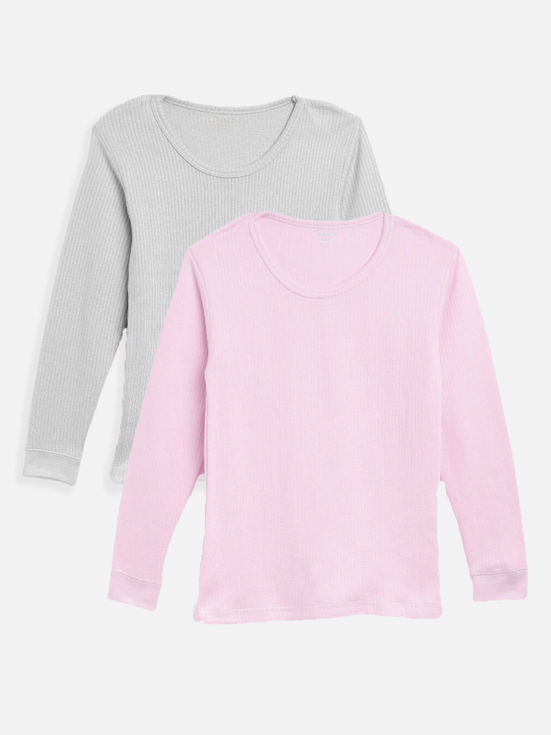 

Kanvin Boys Pack Of 2 Long Sleeve Thermal Tops, Pink