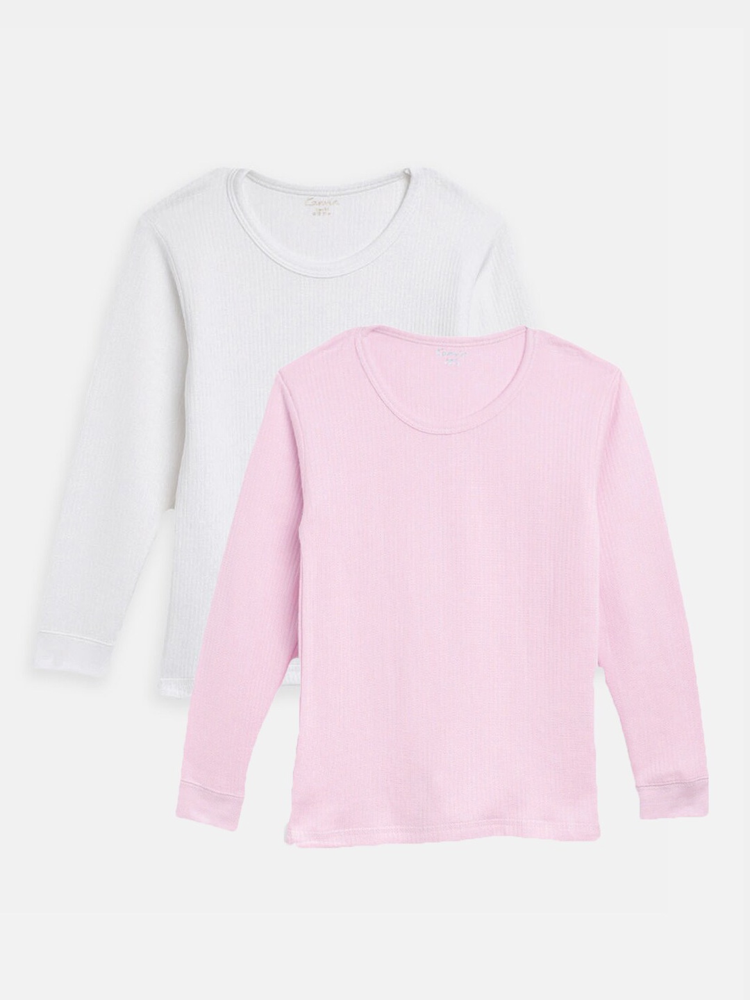 

Kanvin Boys Pack Of 2 Cotton Thermal Top, Pink