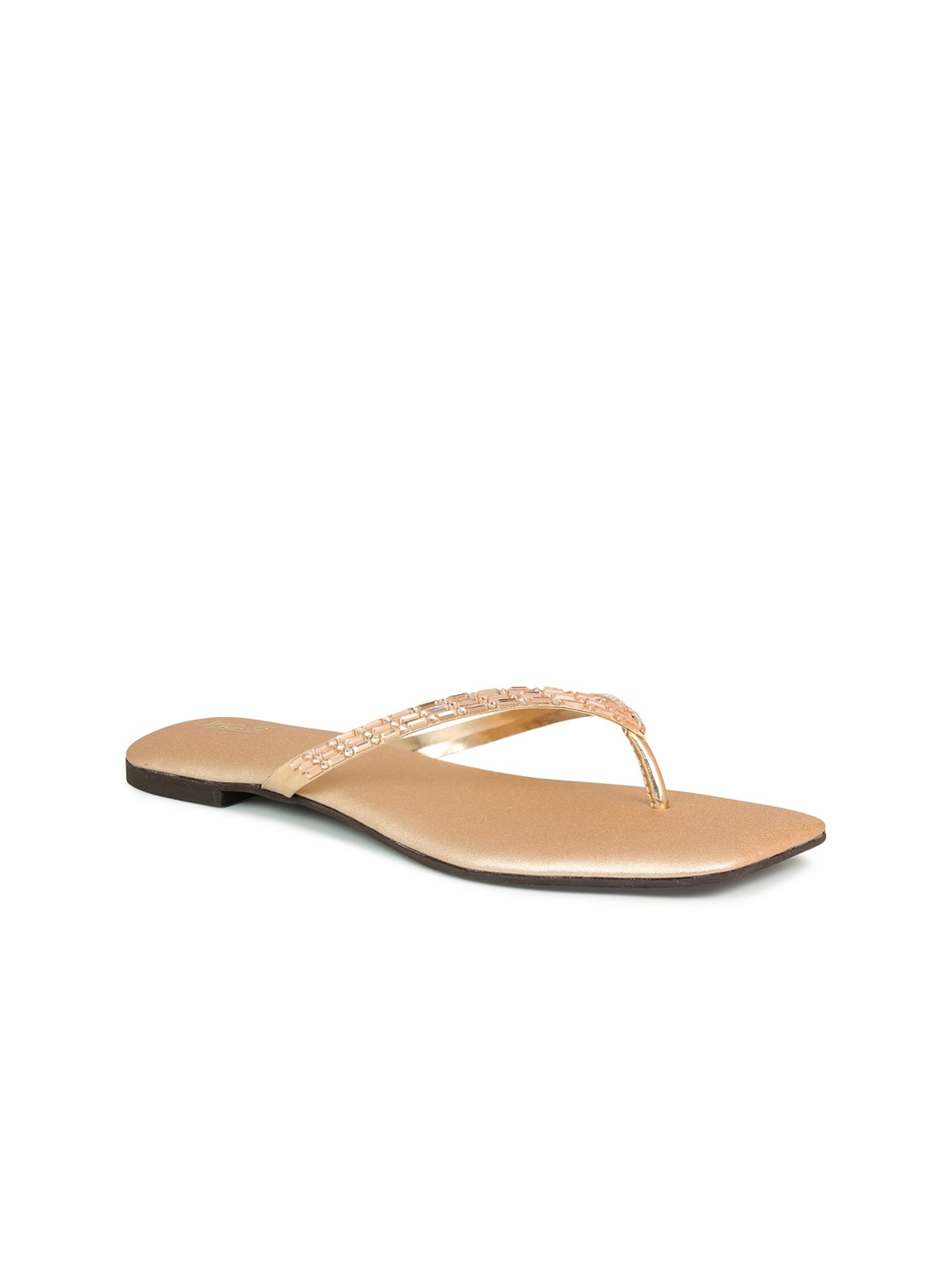 

Inc 5 Women Embellished T-Strap Flats, Copper