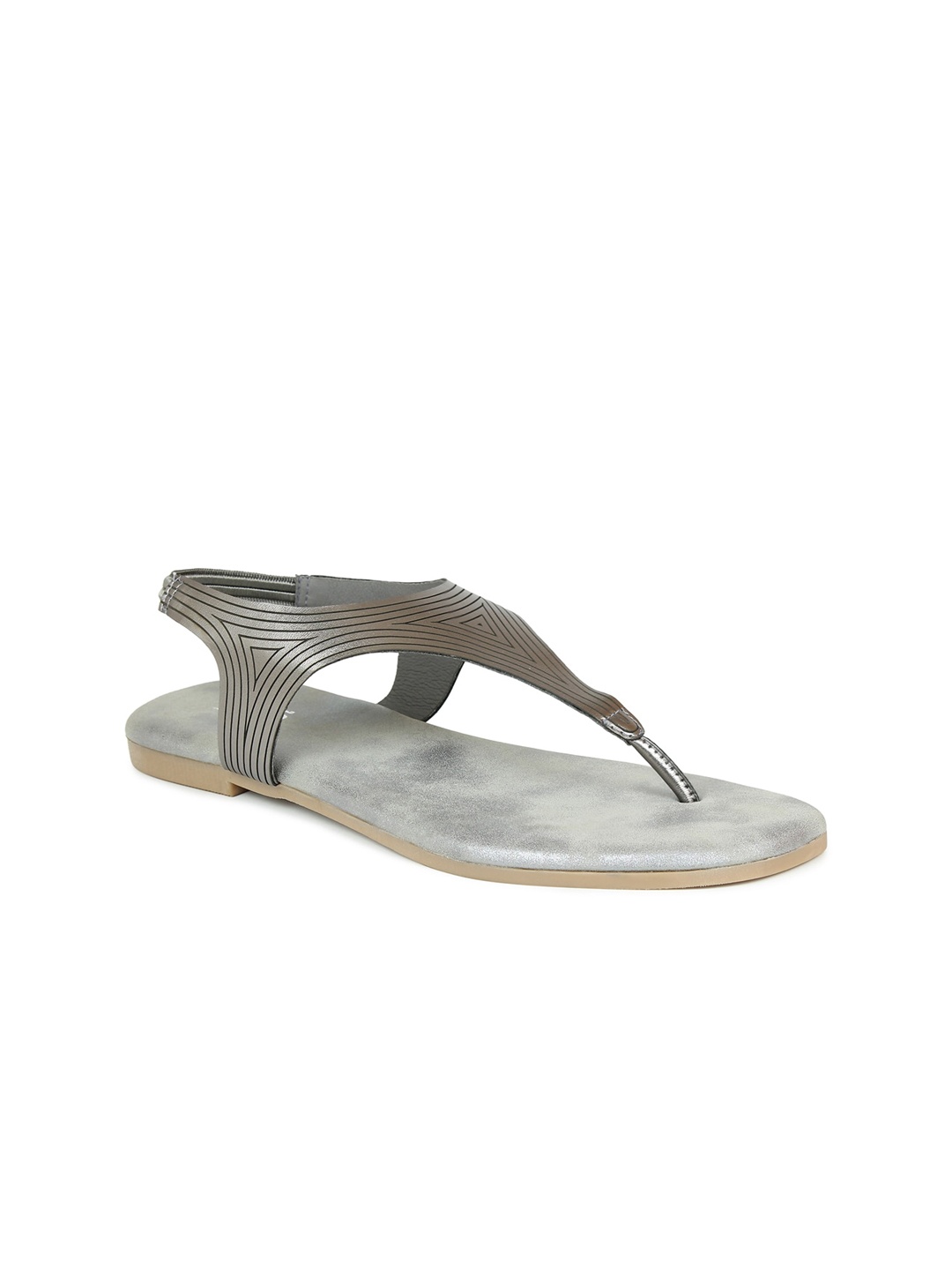 

Inc 5 Women Open Toe Flats, Metallic