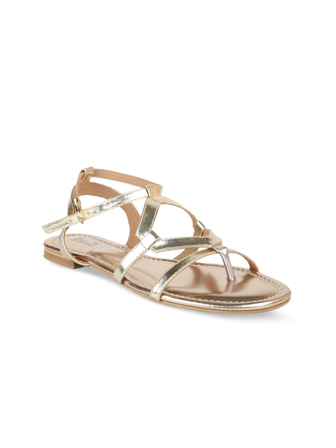 

Inc 5 Women Open Toe Flats, Gold