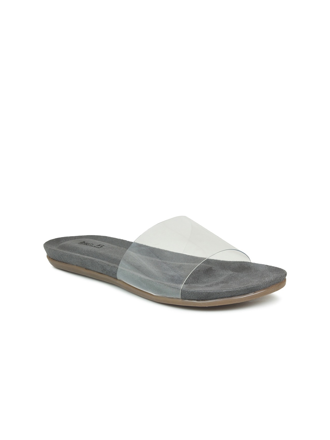 

Inc 5 Women Colourblocked Open Toe Flats, Grey