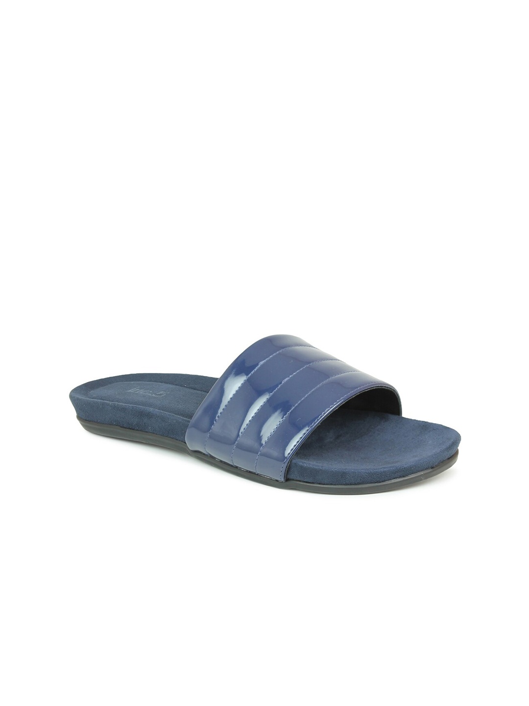 

Inc 5 Women Open Toe Synthetic Flats, Navy blue