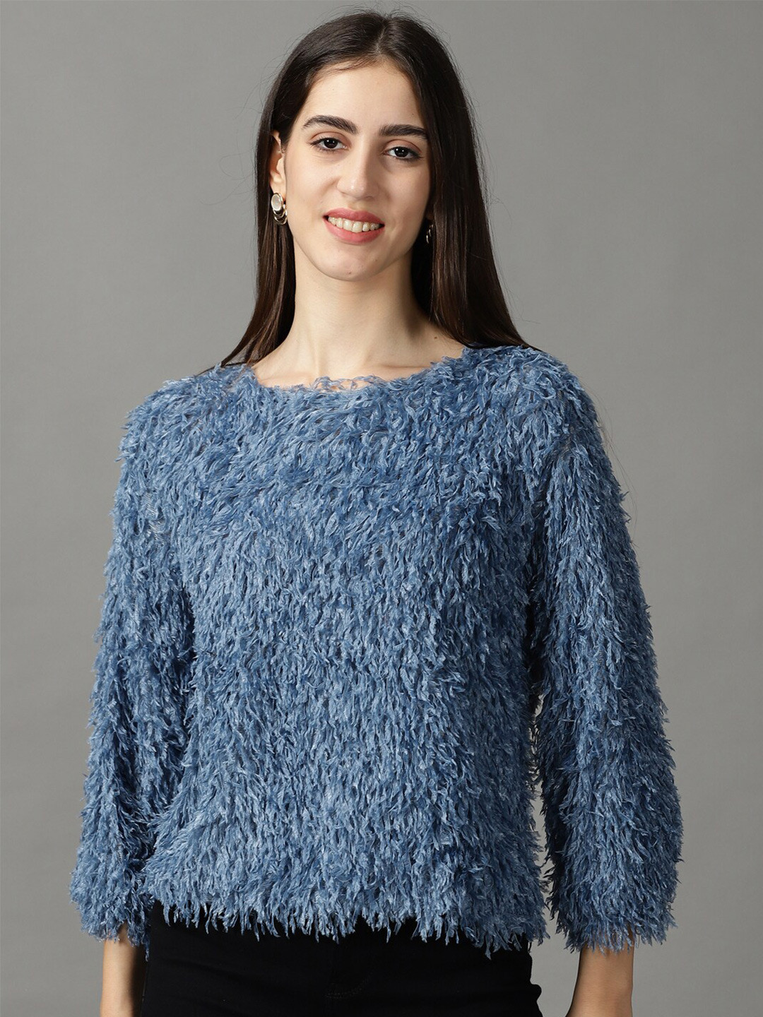 

SHOWOFF Blouson Top, Blue