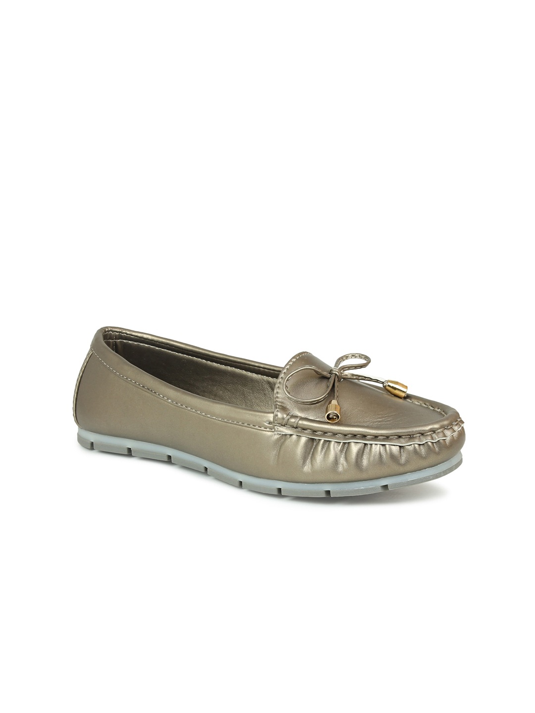 

Inc 5 Women Solid Loafers, Metallic