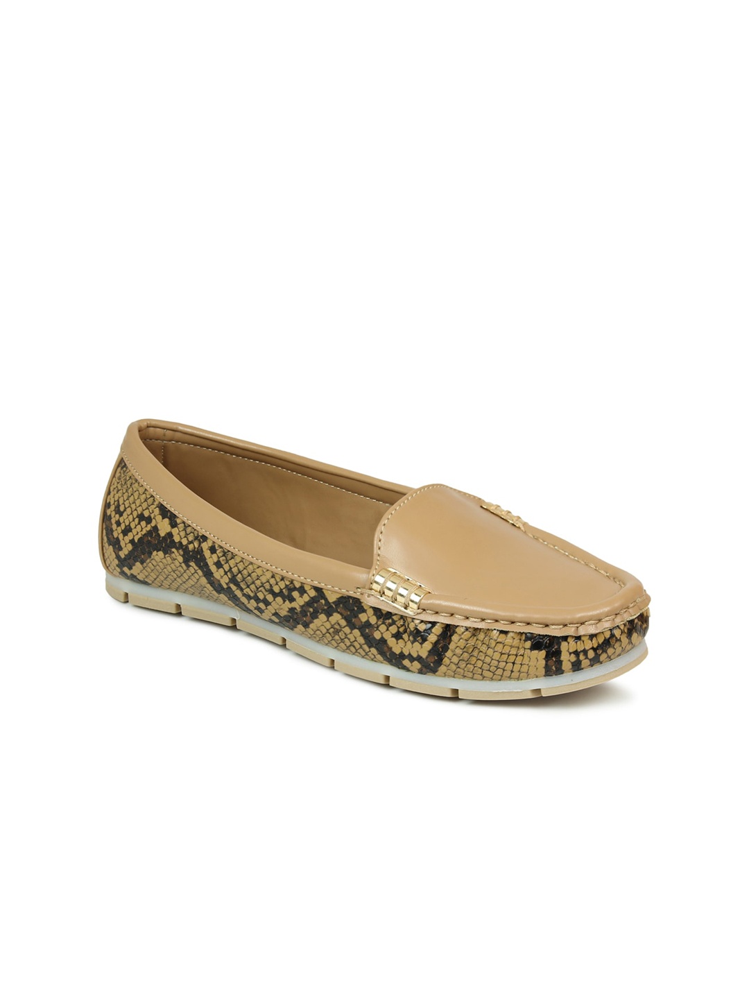 

Inc 5 Women Printed Loafers, Beige