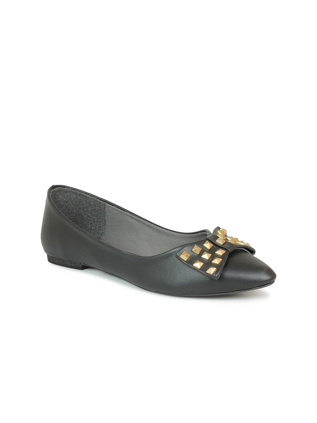 

Inc 5 Women Embellished Ballerinas with Bows Flats, Black
