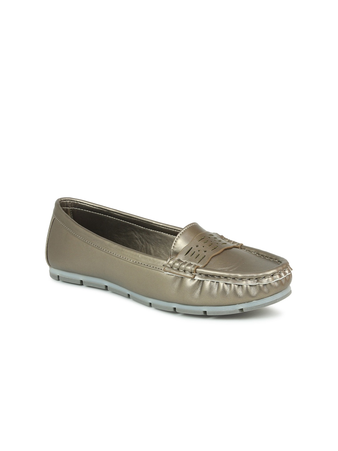 

Inc 5 Women Solid Loafers, Metallic