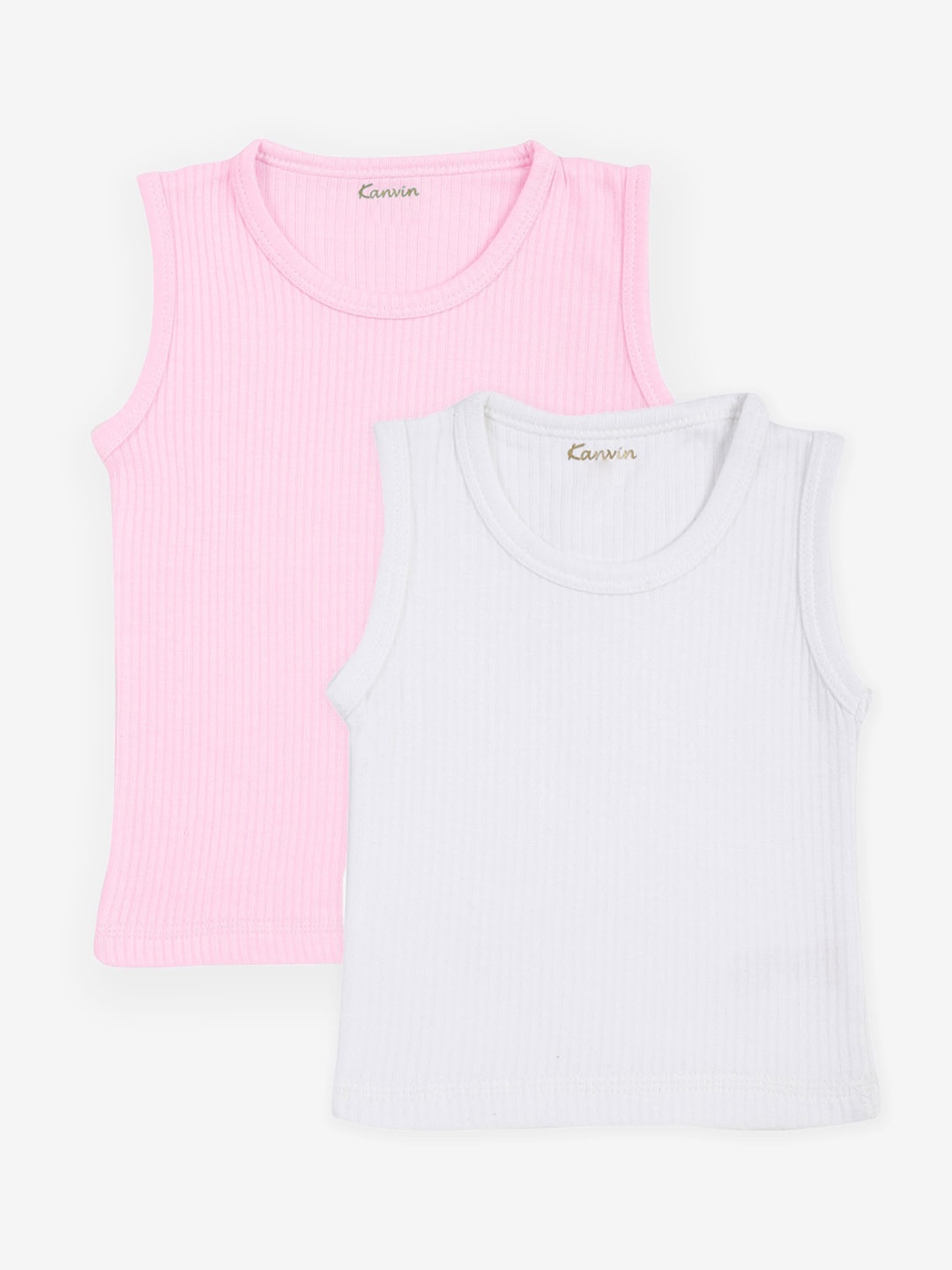 

Kanvin Boys Pack Of 2 Striped Thermal Tops, Pink