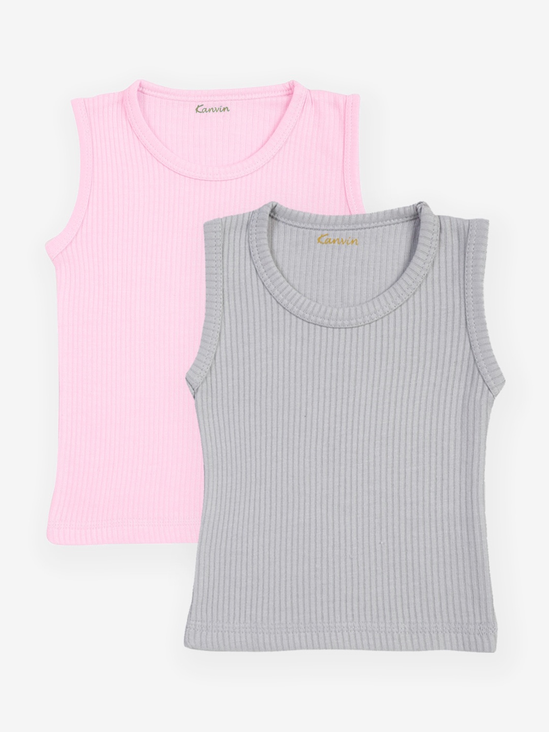

Kanvin Boys Pack Of 2 Striped Thermal Top, Pink