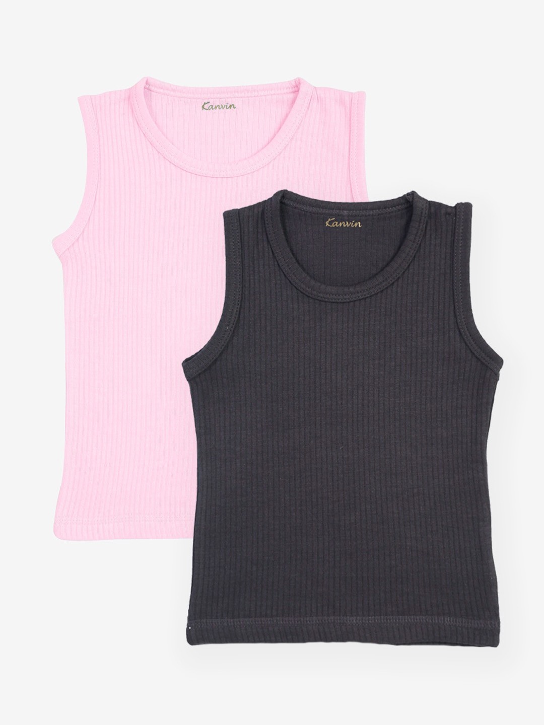 

Kanvin Boys Pack Of 2 Striped Thermal Tops, Pink