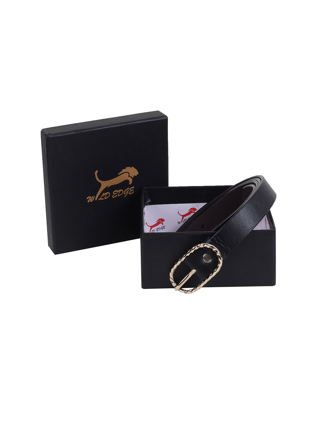 

WILD EDGE Women PU Belt, Black