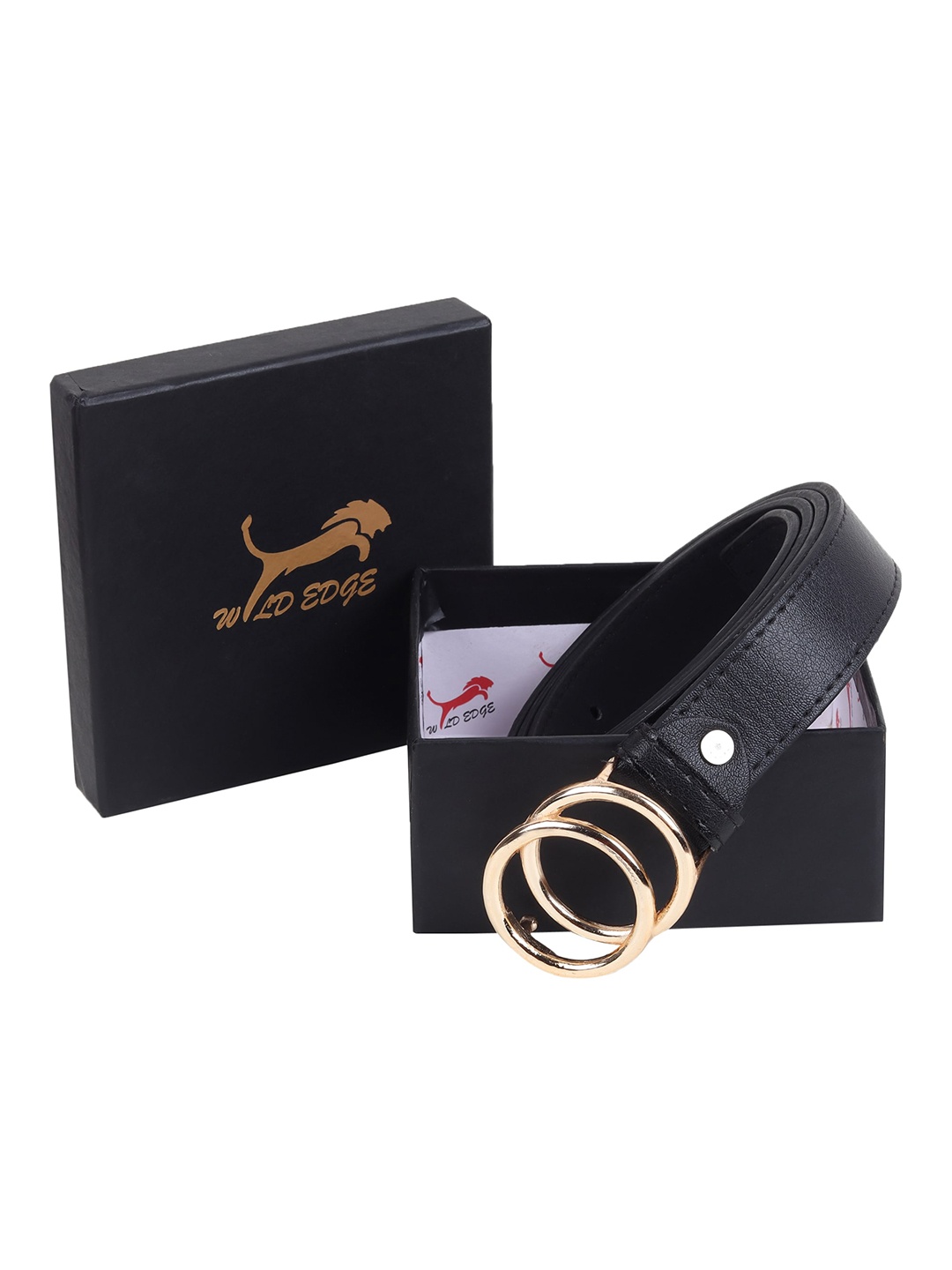 

WILD EDGE Women PU Belt, Black