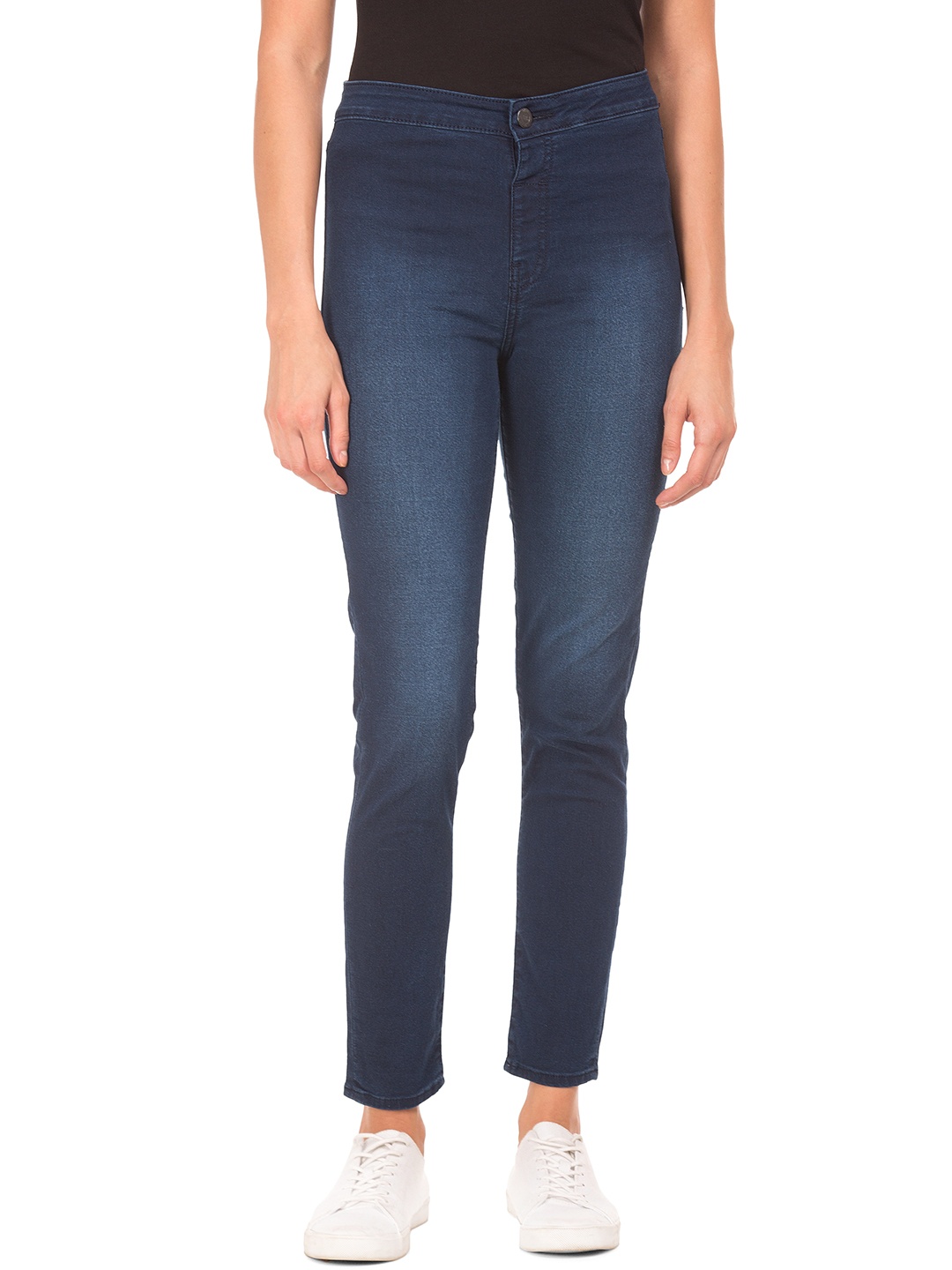 

Aeropostale Women Navy Washed Jeggings, Navy blue