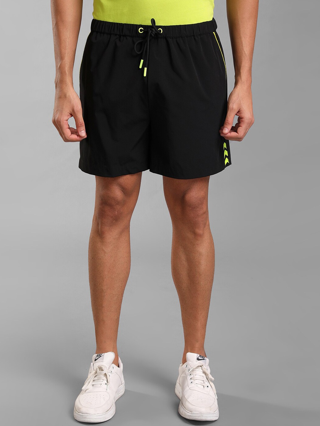 

KZ07 By Kazo Men High-Rise Sports Shorts, Black