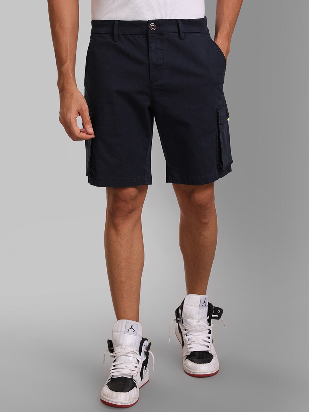 

KZ07 By Kazo Men High-Rise Shorts, Navy blue