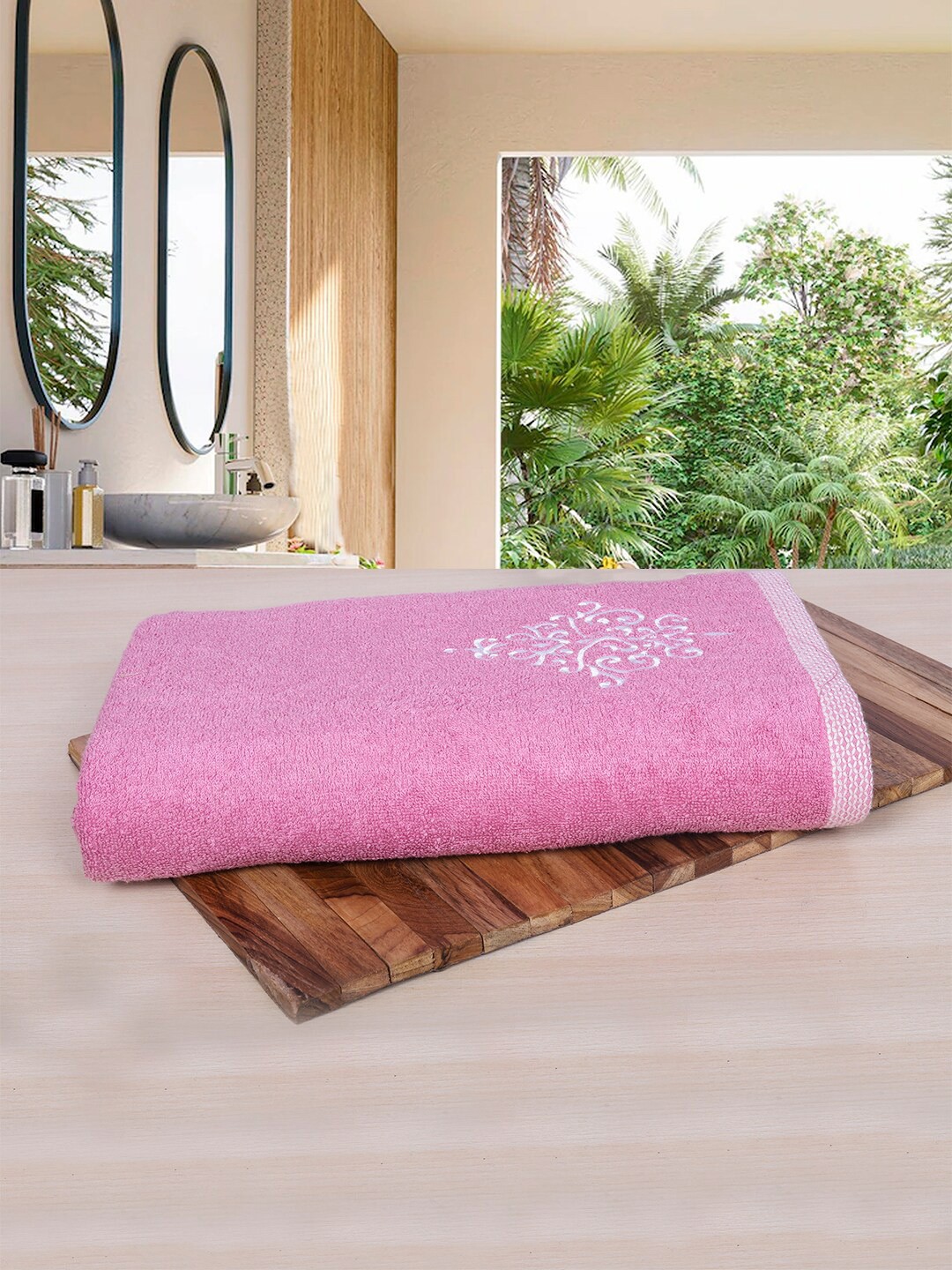

RANGOLI Pink Bamboo 600GSM Organic Royal Bamboo Bath Towels