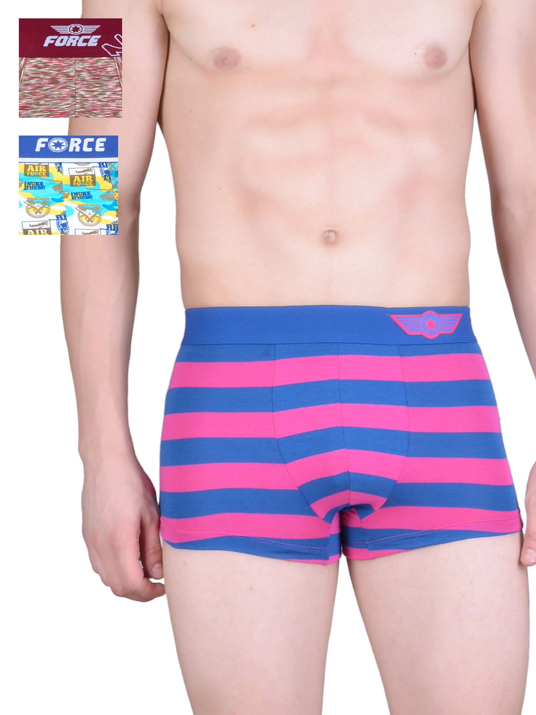 

Force NXT Pack of 3 Printed Assorted Trunks MNFL-21, Yellow