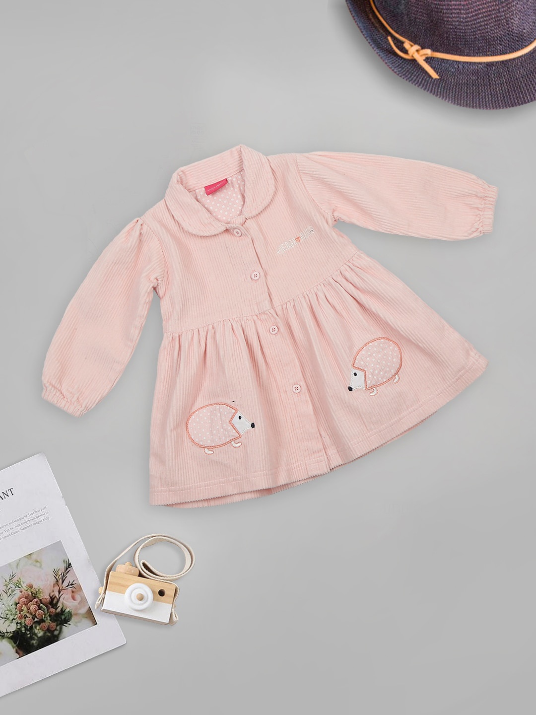 

MeeMee Pink Peter Pan Collar A-Line Dress