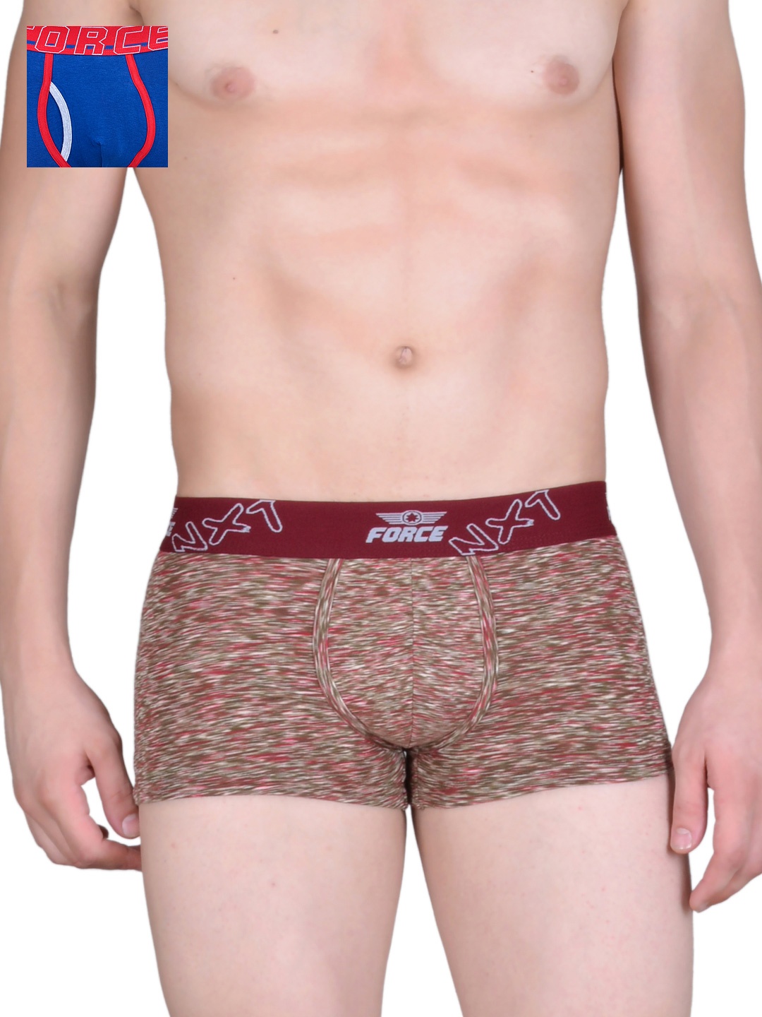 

Force NXT Pack of 2 Printed Assorted Trunks MNFL-42, Blue
