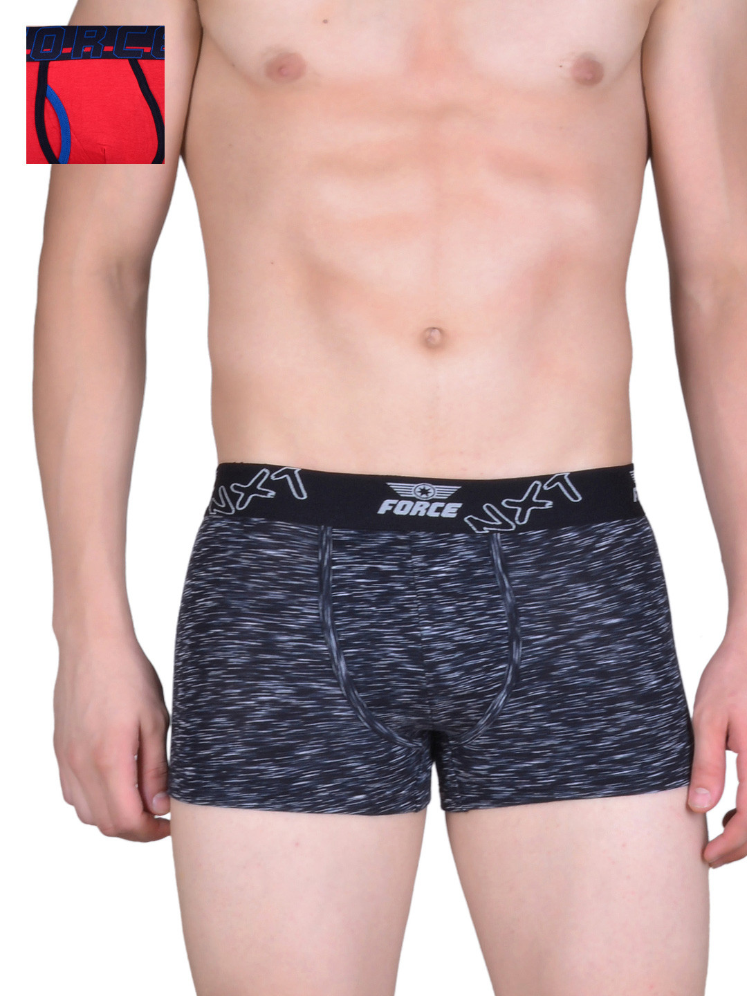 

Force NXT Pack of 2 Printed Assorted Trunks MNFL-42, Red